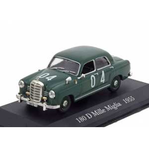 1/43 Mercedes-Benz 180 D Ponton Mille Miglia 1955 зеленый