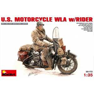 1/35 Мотоцикл U.S. MOTORCYCLE WLA w/RIDER