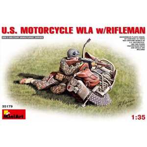 1/35 U.S. MOTORCYCLE WLA w/RIFLEMAN
