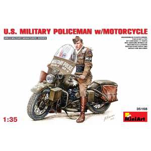 1/35 Мотоцикл U.S. MILITARY POLICEMAN w/MOTORCYCLE