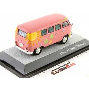 1/43 Volkswagen T1 Bus Flower Power 1965 розовый