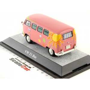 1/43 Volkswagen T1 Bus Flower Power 1965 розовый