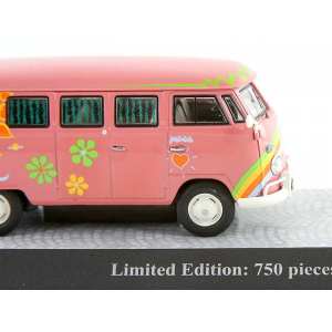 1/43 Volkswagen T1 Bus Flower Power 1965 розовый