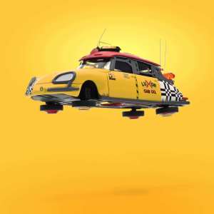 1/43 Citroen DS Taxi Летающий 2015 из к/ф Назад в будущее 2