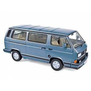 1/18 Volkswagen T3 Multivan Bus 1990 голубой металлик