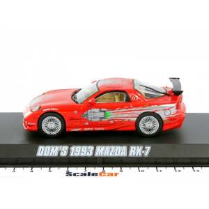 1/43 MAZDA RX-7 1993 Fast & Furious (из к/ф Форсаж) красный