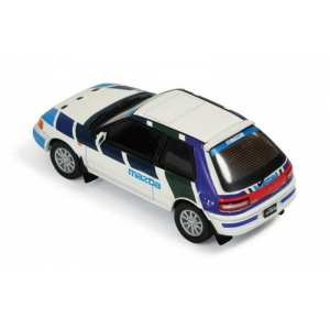 1/43 MAZDA 323 GT Ae 1991 White and Blue