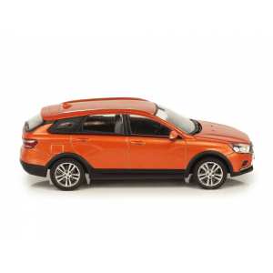 1/43 Лада Веста Кросс универсал Lada Vesta SW Cross оранжевый металлик