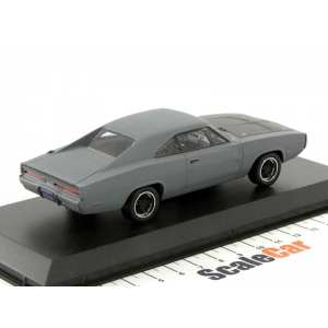 1/43 Dodge Charger R/T 1970 автомобиль Доминика Торетто из к/ф Форсаж 5 (Fast&Furious V 2009) серый матовый (грунт)