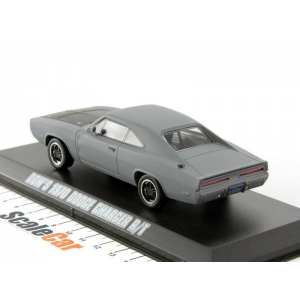 1/43 Dodge Charger R/T 1970 автомобиль Доминика Торетто из к/ф Форсаж 5 (Fast&Furious V 2009) серый матовый (грунт)