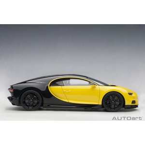 1/18 Bugatti Chiron 2017 желтый с черным
