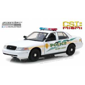 1/18 Ford Crown Victoria Police Interceptor Miami-Dade Police 2003 (из телесериала C.S.I. Место преступления Майами)