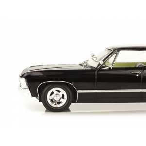 1/24 Chevrolet Impala Sport Sedan 1967 черный из сериала Сверхестественное (Supernatural) с открывающимся багажником
