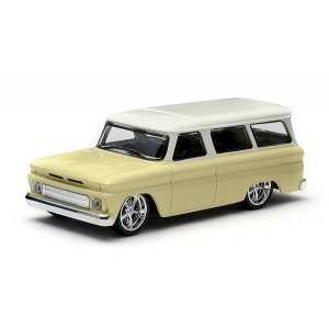 1/43 CHEVROLET Suburban 1966 Yellow with White Roof