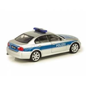 1/24 BMW 330i E90 Polizei 2004 Полиция Германии, серебристый с синим