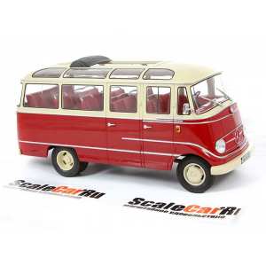 1/18 Mercedes-Benz O319 Bus 1960 красный с бежевым