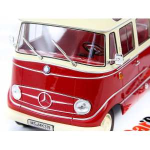 1/18 Mercedes-Benz O319 Bus 1960 красный с бежевым