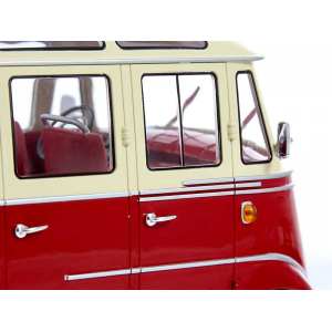 1/18 Mercedes-Benz O319 Bus 1960 красный с бежевым