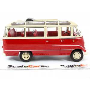 1/18 Mercedes-Benz O319 Bus 1960 красный с бежевым