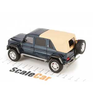 1/43 Mercedes-Maybach G650 4х4 Landaulet (W463) (закрытый) 2017 синий металлик