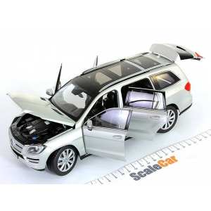 1/18 Mercedes-Benz GL-class 2012 X166 серебристый мет