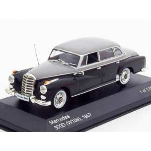 1/43 Mercedes-Benz 300D Limousine (W189) 1957 черный/серый