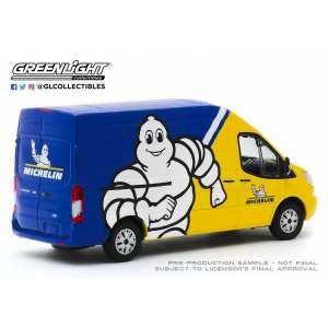 1/43 Ford Transit LWB High Roof Michelin 2019 синий с желтым