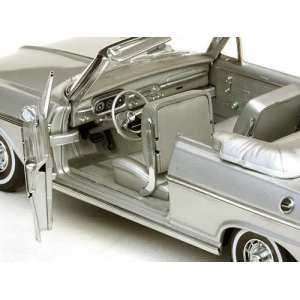 1/18 Chevrolet Nova Open Convertible 1963 satin silver серебристый