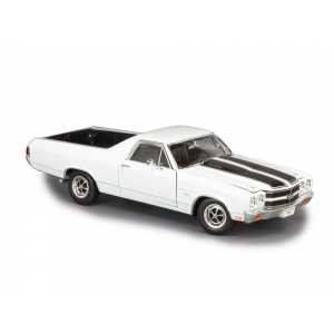 1/18 Chevrolet El Camino 1970 белый с черными полосками