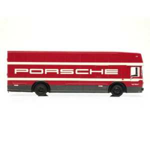 1/43 Mercedes-Benz Race car transporter Porsche, dark red