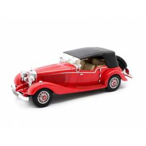 1/43 Mercedes-Benz 500K Cabriolet ch.123689 Tourer Mayfair 1934 красный с черным тентом