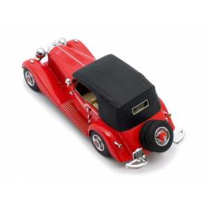 1/43 Mercedes-Benz 500K Cabriolet ch.123689 Tourer Mayfair 1934 красный с черным тентом
