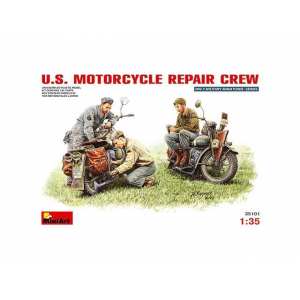 1/35 35101 Американские мотоциклы на ремонте MiniArt