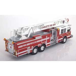 1/43 Smeal Spartan Gladiator 105 RM Ladder Charlotte Fire Department (пожарная лестница) 2014