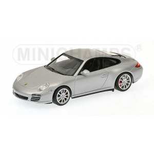 1/43 Porsche 911 Carrera 4S (997) 2008 серебристый