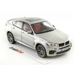 1/18 BMW X6 M (F86) 2015 серебристый