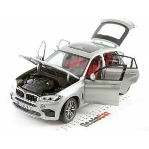 1/18 BMW X6 M (F86) 2015 серебристый