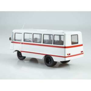 1/43 Уралец-70С автобус белый с красными полосами