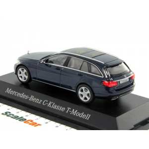 1/43 Mercedes-Benz C-Klasse T-Modell S205 2014 Exclusive синий мет.