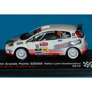 1/43 FIAT ABARTH Grande Punto S2000 BARRAL Thomas - SEUX Sabrina Rallye Lyon-Charbonnieres 2010