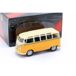 1/43 Volkswagen T1 Samba Bus оранжевый с желтым