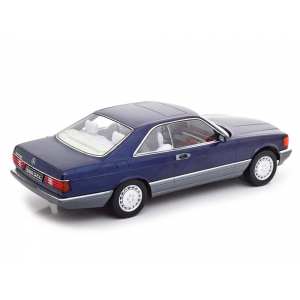 1/18 Mercedes-Benz 560SEC С126 (W126) 1985 темно-синий металлик