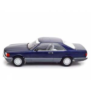 1/18 Mercedes-Benz 560SEC С126 (W126) 1985 темно-синий металлик