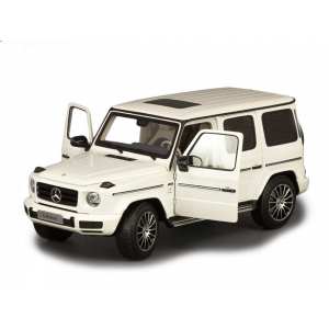 1/18 Mercedes-Benz G500 2019 (W463 II) Stronger Than Time. Cпециальное издание к 40-летию G-class. Белый бриллиант.