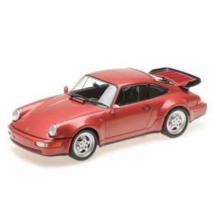 1/18 Porsche 911 Turbo (964) 1990 красный металлик