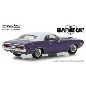 1/43 Dodge Challenger R/T 1970 (из телешоу Машины с того света) фиолетовый с белым