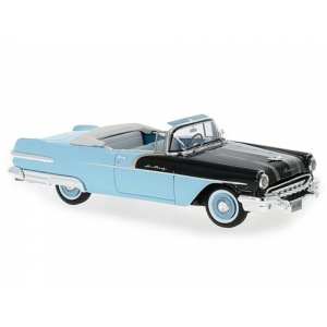 1/43 Pontiac Star Chief Convertible 1956 черный с голубым