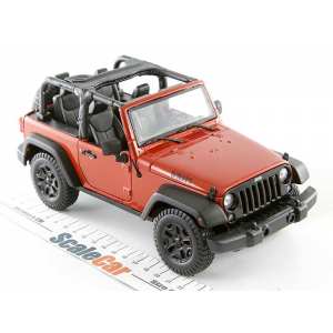 1/18 Jeep Wrangler 3d 2014 открытый медно-оранжевый мет
