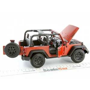 1/18 Jeep Wrangler 3d 2014 открытый медно-оранжевый мет