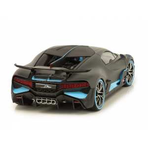 1/18 Bugatti Divo 2018 матовый черный с голубым